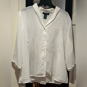 Jennifer Lloyd  Women White Blouse 1X